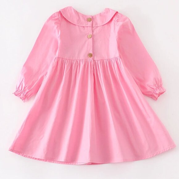 Boutique Christmas Nutcracker Girls Smocked Embroidered Dress - Picture 5 of 6